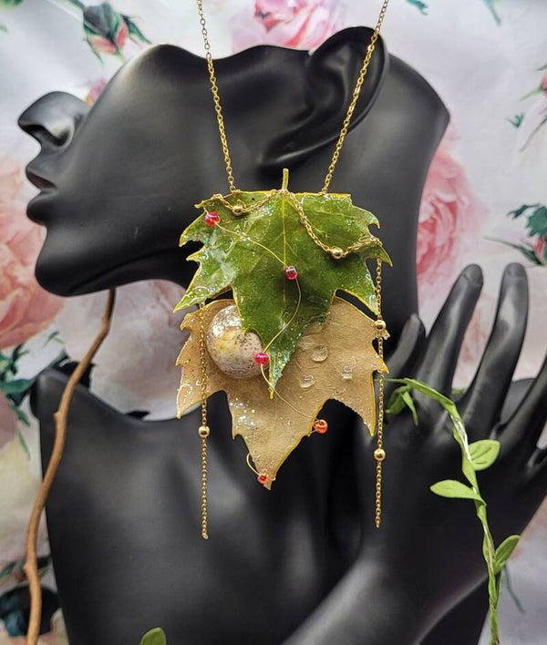 Collier Feuilles de Platane