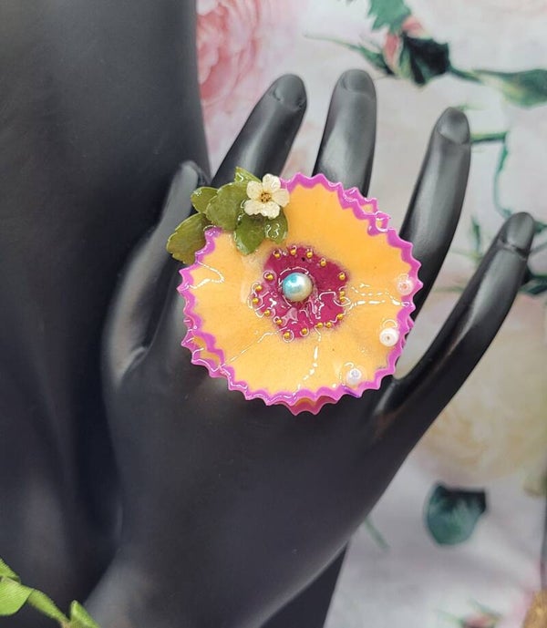 Bague Taille de Crayon Violette