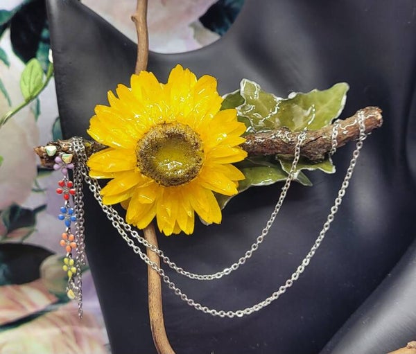 Broche Marguerite Jaune