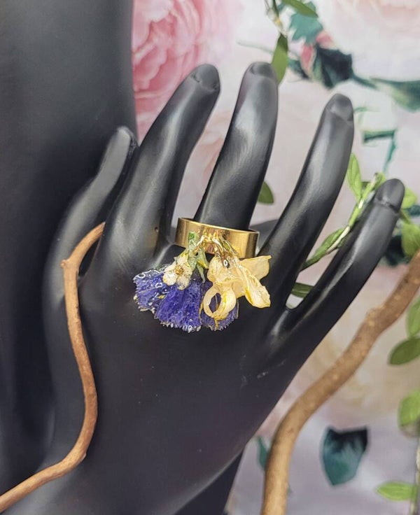 Bague Chicorée et Sauge