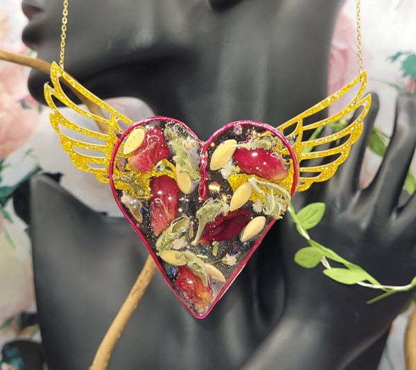 Collier Cœur Ailé
