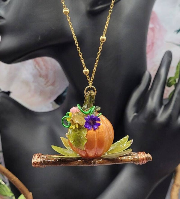 Collier Citrouille