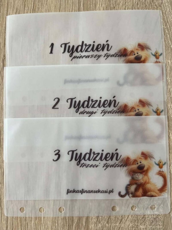 Ręcznie wykonana koperta budżetowa A6