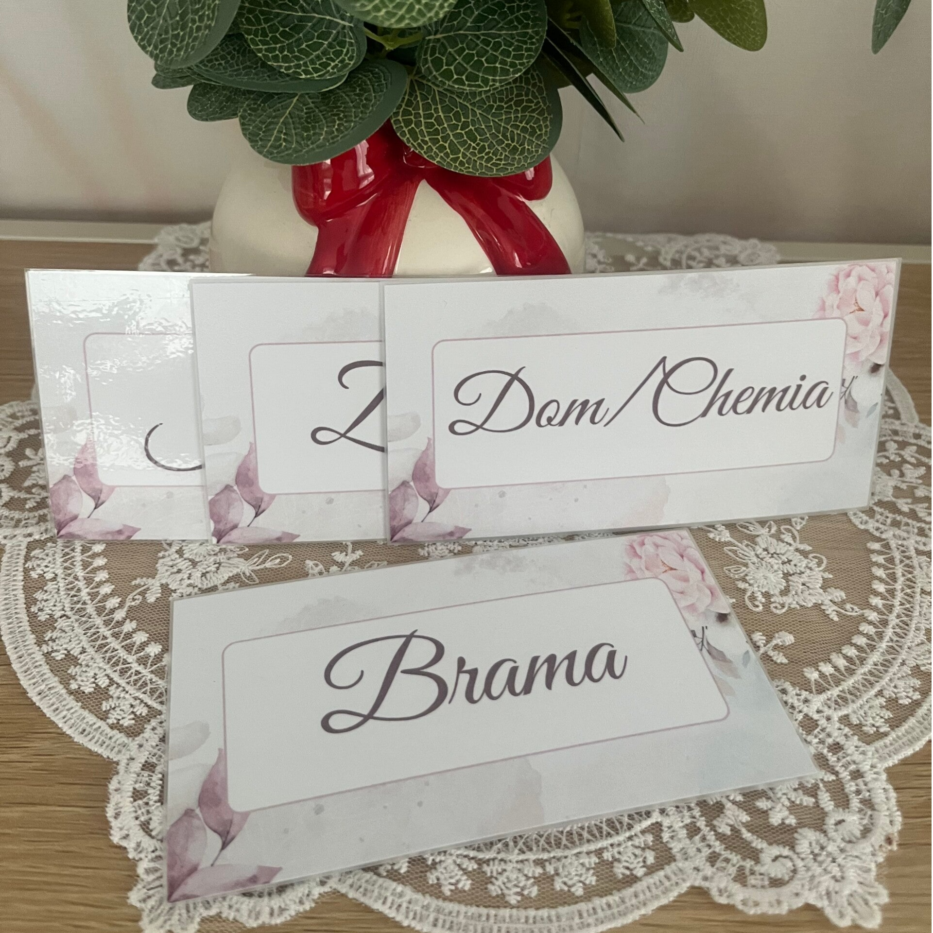 Karty kategorii różowe 5 szt.