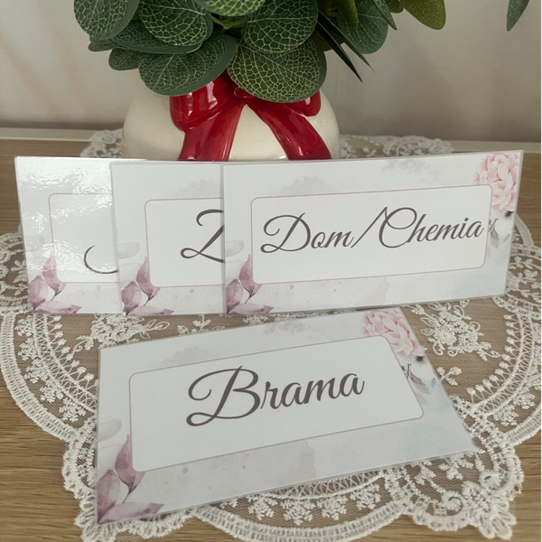 Karty kategorii różowe 5 szt.