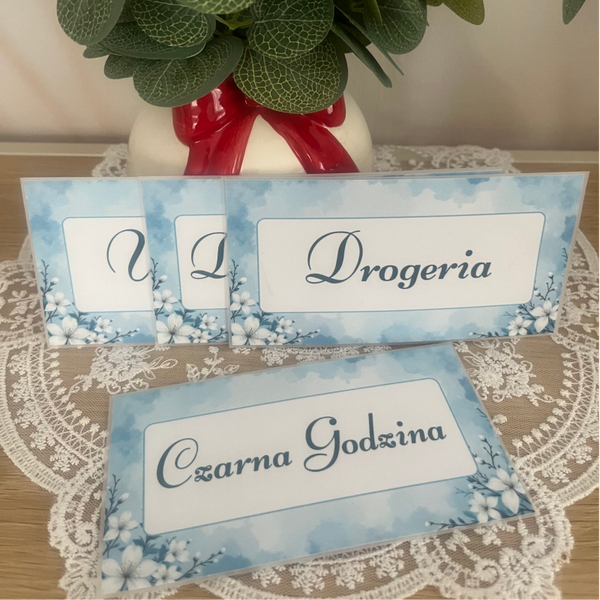 Karty kategorii niebieskie 5 szt.