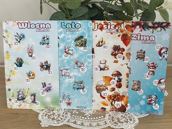 Wyzwania 4 pory roku (zestaw 4 szt.)