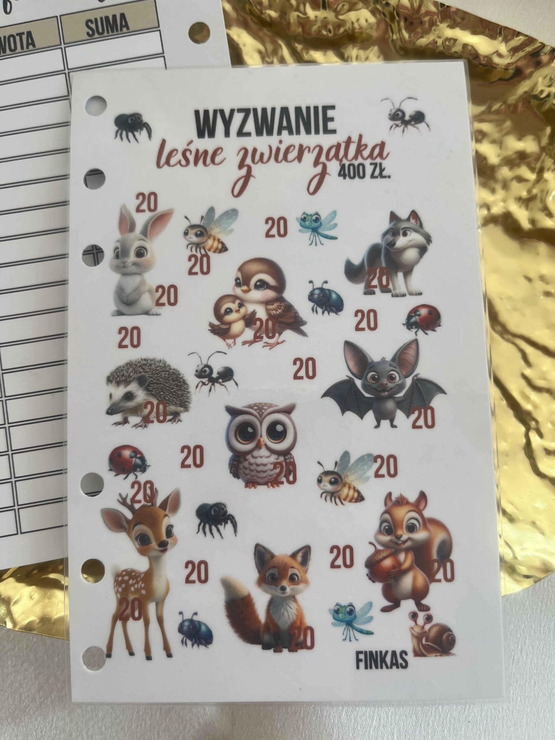 Wyzwanie "Leśne zwierzaczki"