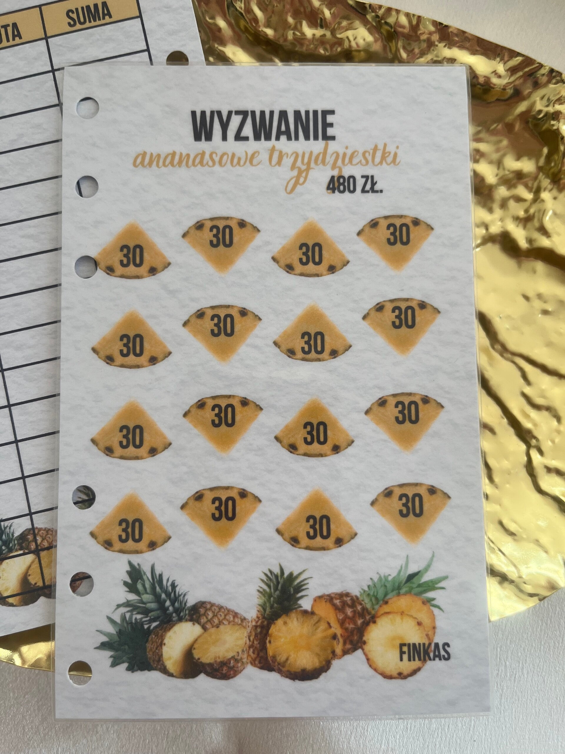 Wyzwanie " Ananasowe trzydziestki"