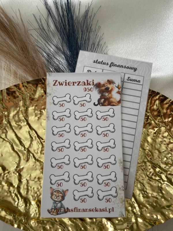 Wyzwanie oszczędnościowe "Zwierzaki"