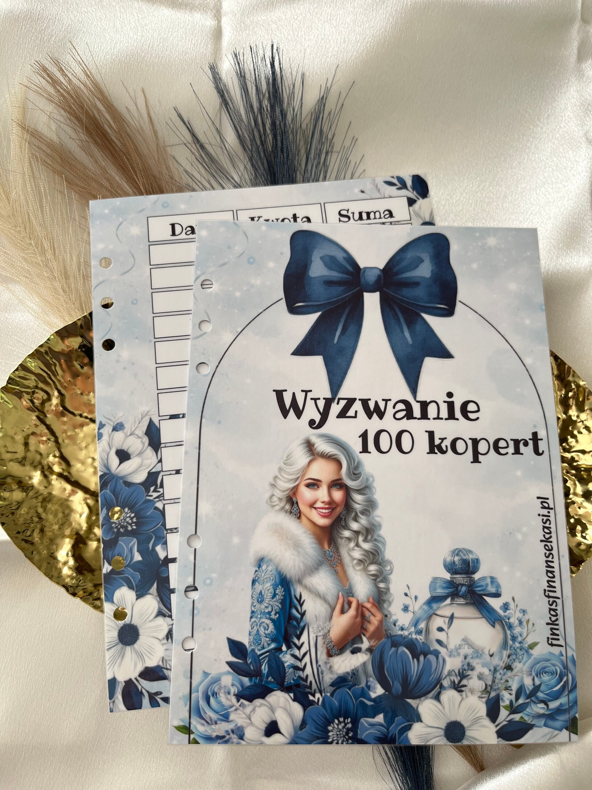 Wyzwanie Oszczędnościowe 100 Kopert  ( kokarda niebieska)