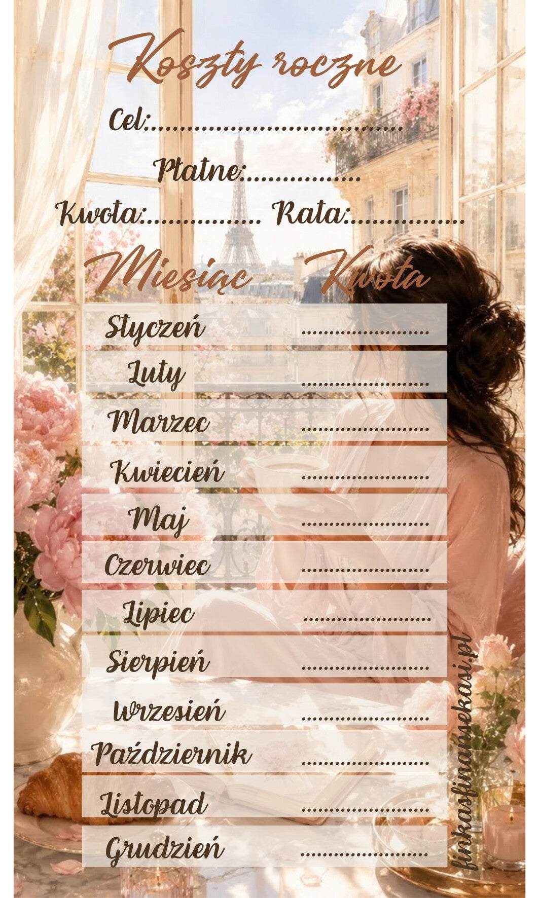 Koszty roczne 5 wzorów do wyboru