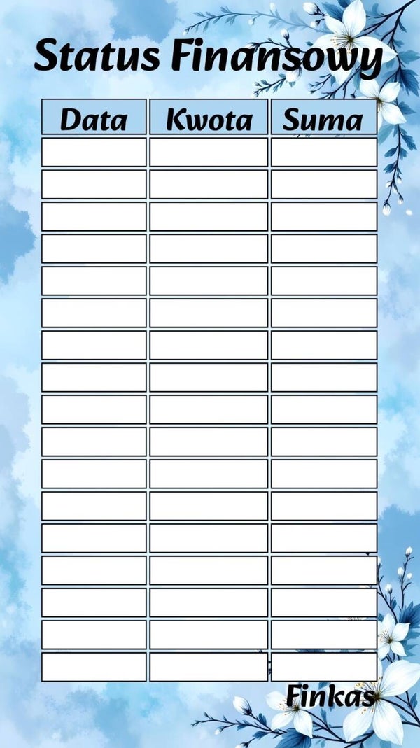Status Finansowy Niebieski