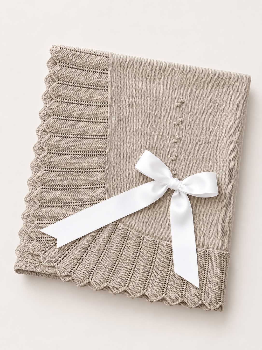 Spaanse deken - beige