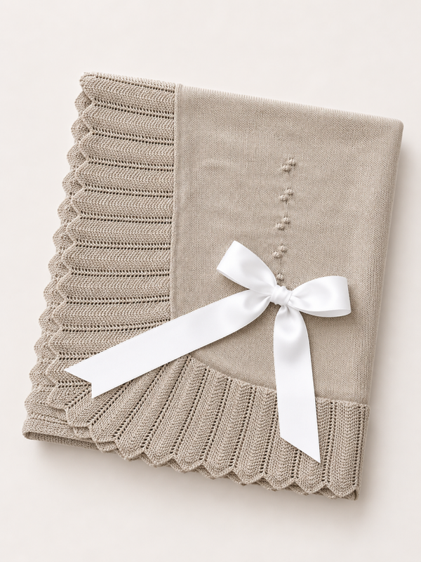 Spaanse deken - beige