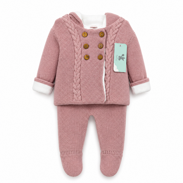 Baby winterjas & broekje roze