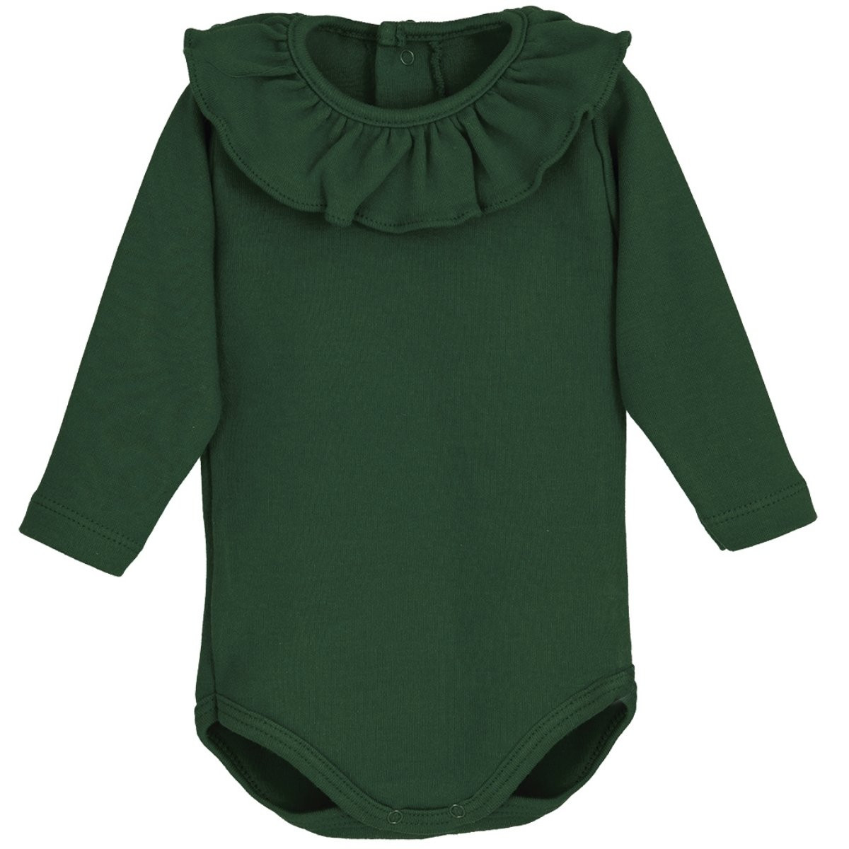 Calamaro - Romper groen met ruffle kraag