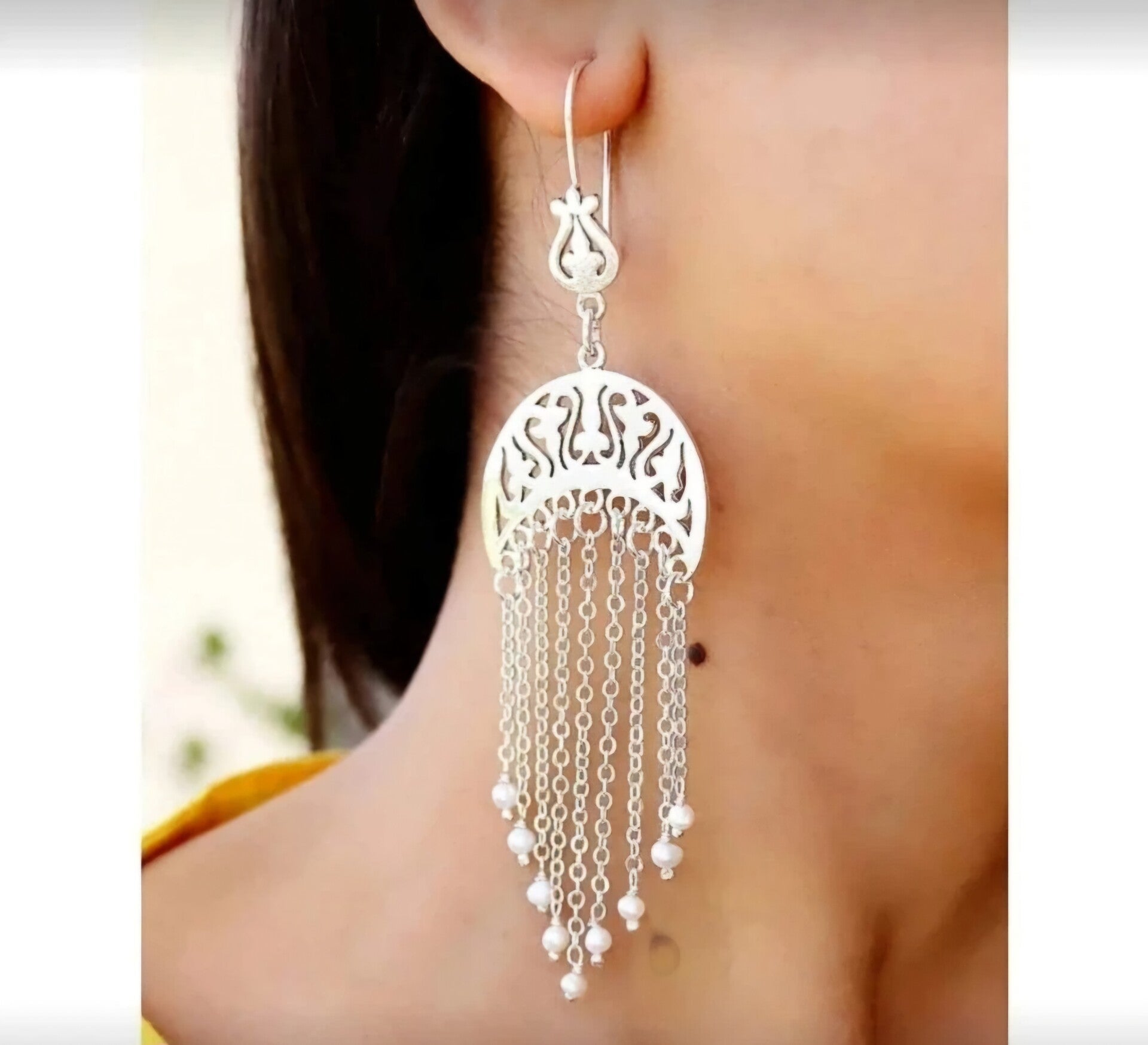 Boucles d'oreilles croissant de lune