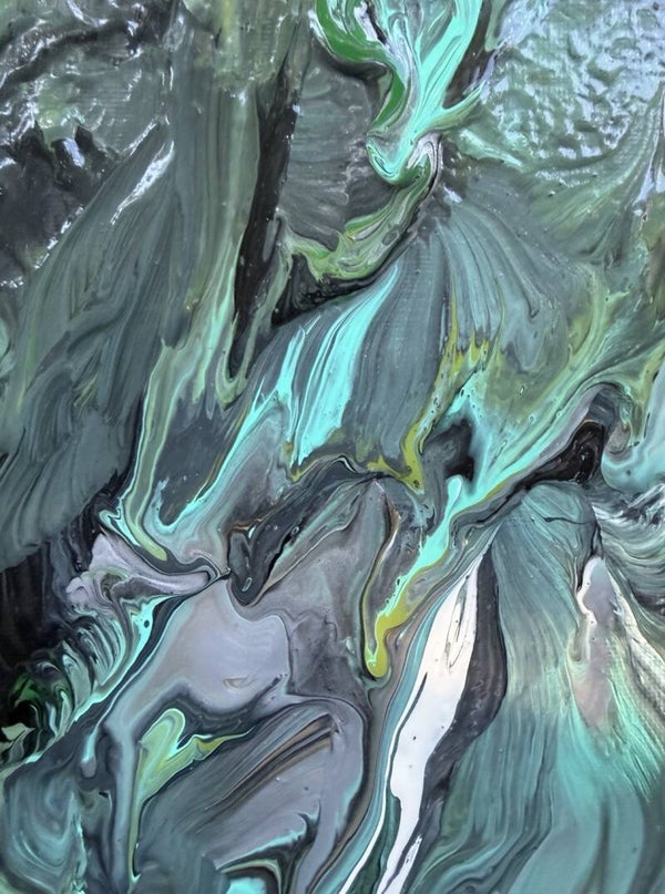 Marbled Acrylic - ‘verdigris’