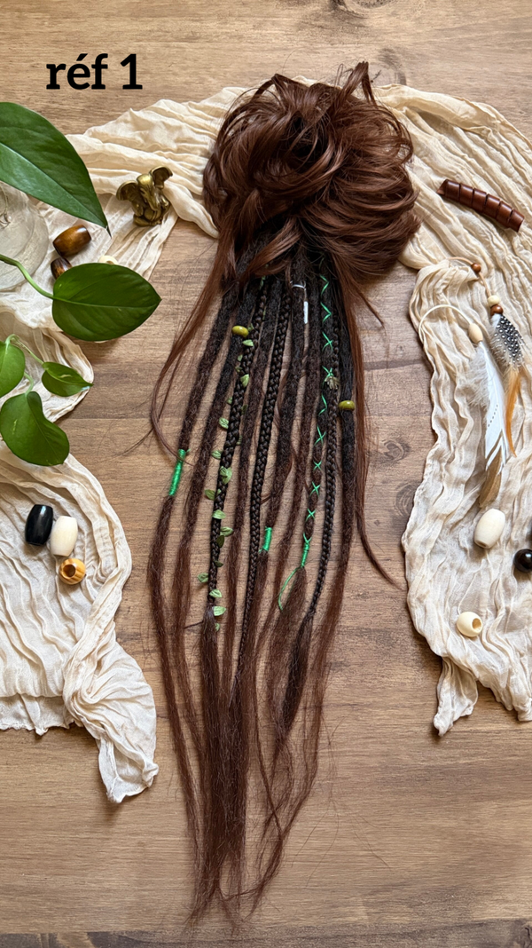 Scrunchie ou pince à locks de différentes couleurs