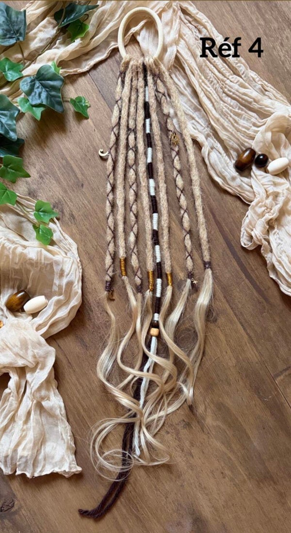 Extensions ou scrunchie en  cheveux 100% naturels à partir de