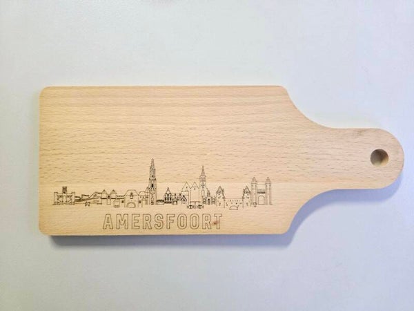Snijplank met skyline Amersfoort klein