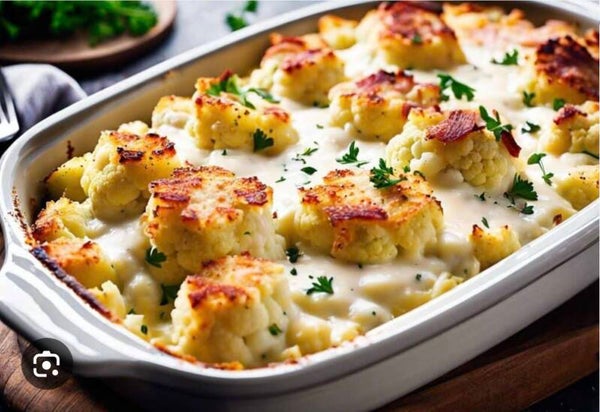 Chou-fleur gratiné au jambon 450 Gr