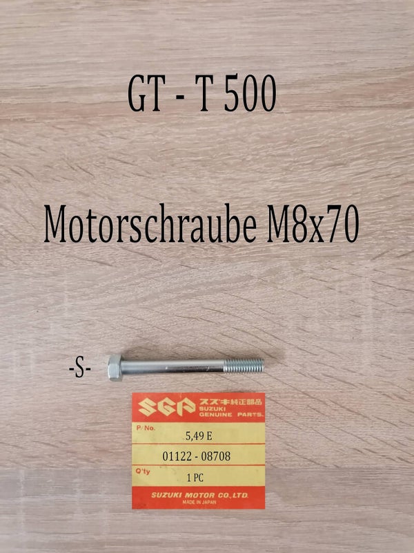 Suzuki GT - T 500 Motorschraube M8x70