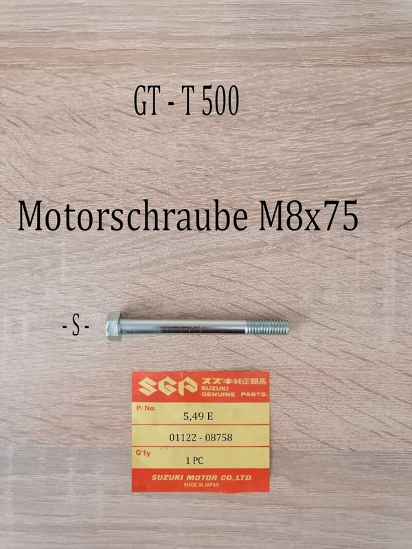 Suzuki GT - T 500 Motorschraube M8x75 gebraucht.