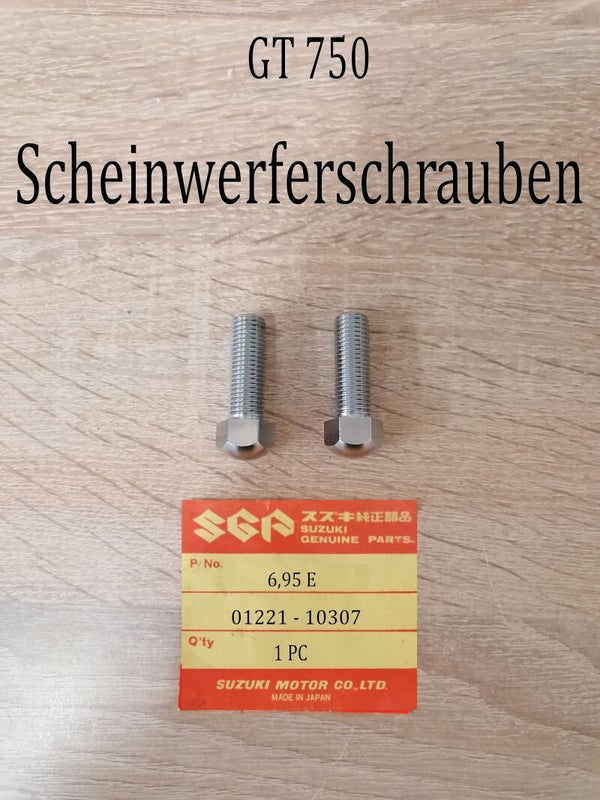 Suzuki GT 750 Scheinwerferschrauben neu.