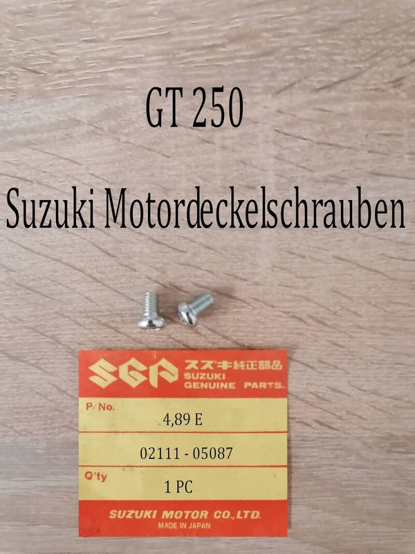 Suzuki GT 250 Motordeckelschrauben neu.