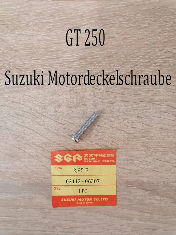 Suzuki GT 250 Motordeckelschraube neu.