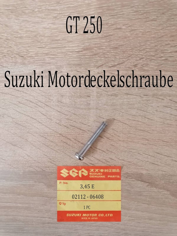 Suzuki GT 250 Motordeckelschraube neu.