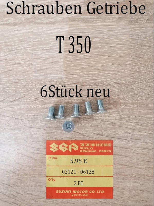 Suzuki T 350 Getriebeschrauben neu.