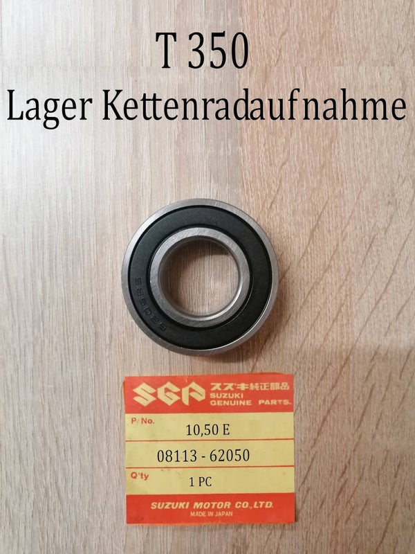 Suzuki T 350 Lager Kettenradaufnahme neu.