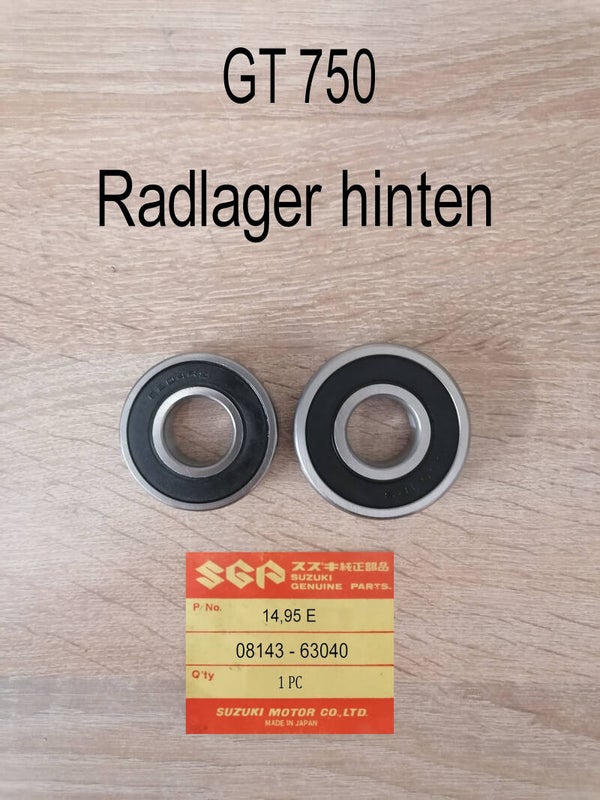 Suzuki GT 750 Radlager hinten neu.