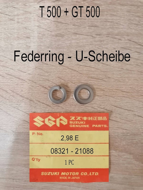 Suzuki T 500 + GT 500 Federring + U-Scheibe VA