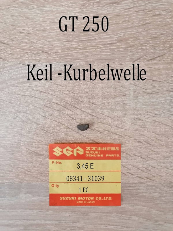 Suzuki GT 250 Keil Kurbelwelle neu