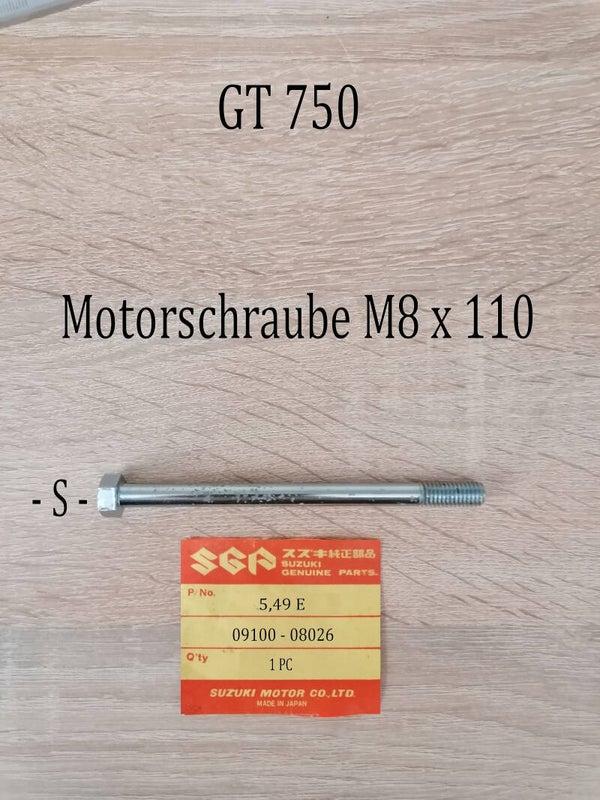 Suzuki GT 750 Motorschraube M8 x 110 gebraucht.
