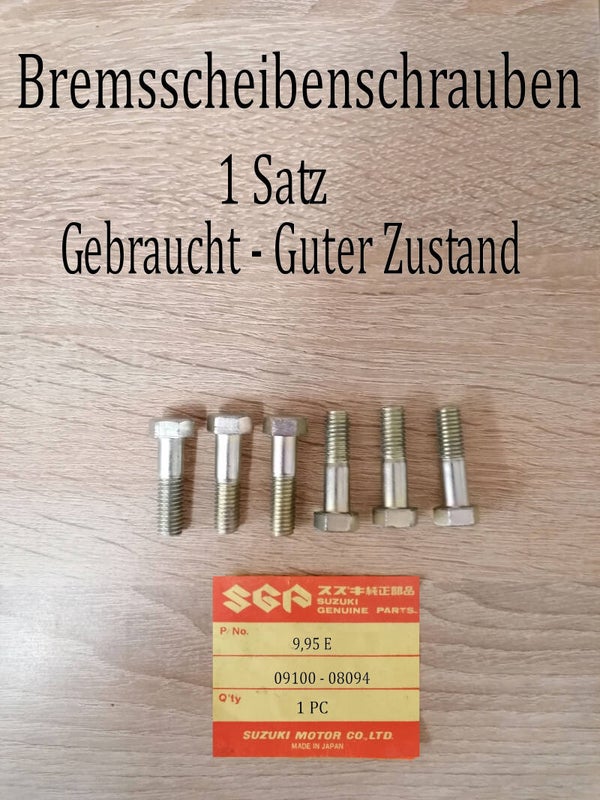 Suzuki GT 250 Schrauben Bremsscheibe gebraucht.