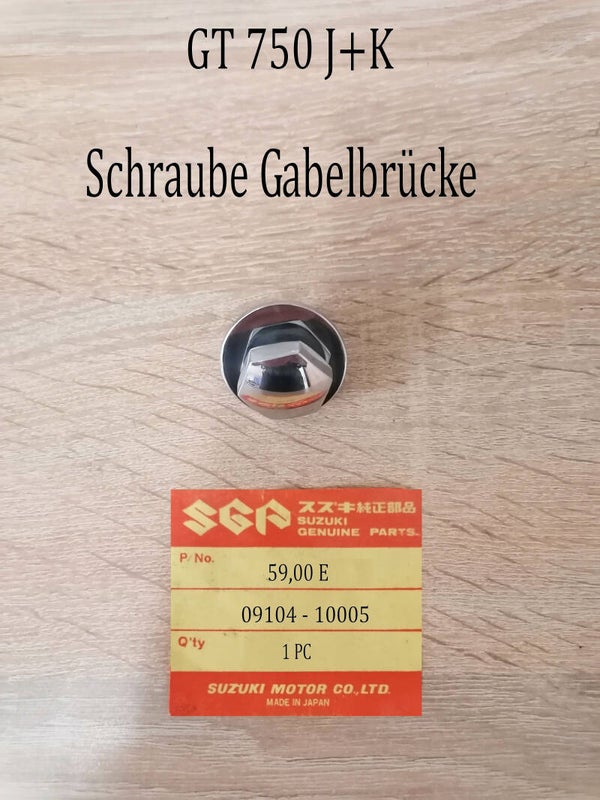 Suzuki GT 750 J+K Schraube Gabelbrücke