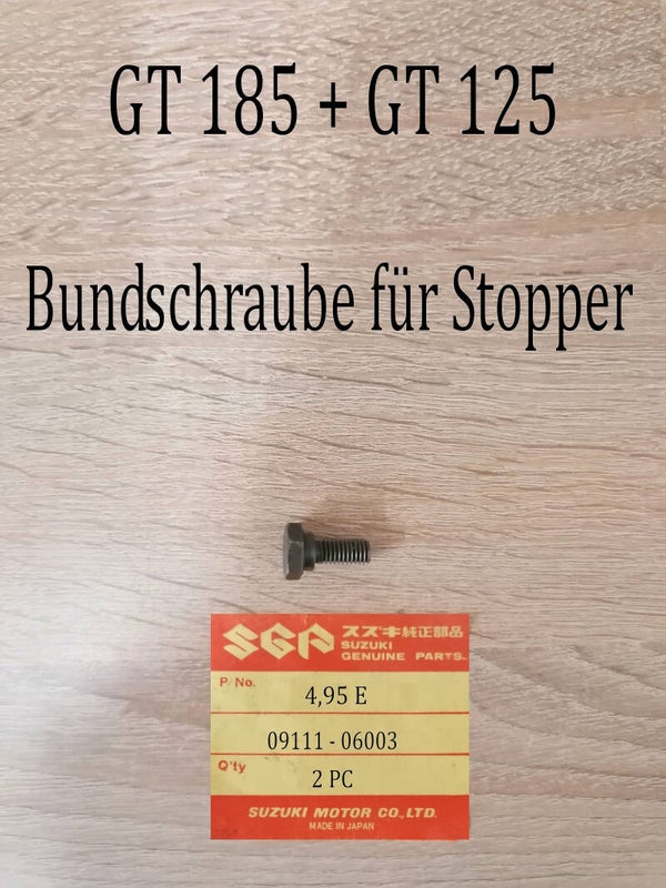 Suzuki GT 185 + GT 125 Bundschraube Stopper gebraucht.