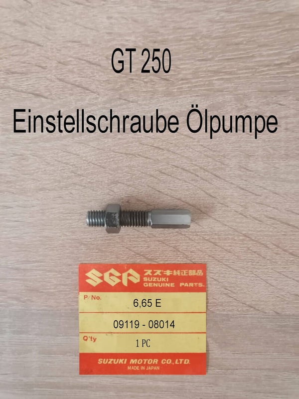 Suzuki GT 250 Einstellschraube Ölpumpe gebraucht.