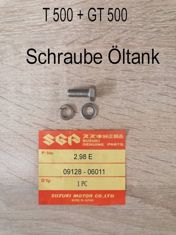 Suzuki T 500 + GT 500 VA Schraube - Öltank