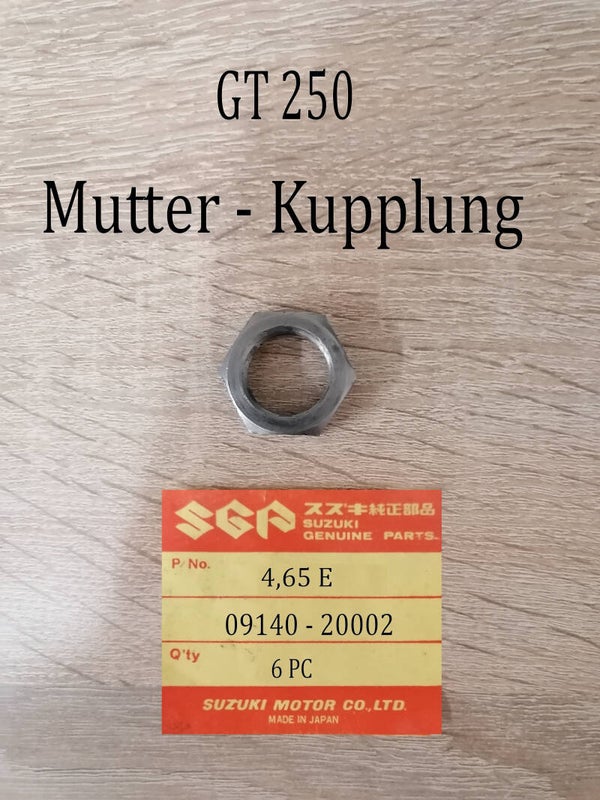 Suzuki GT 250 Mutter Kupplung gebraucht.