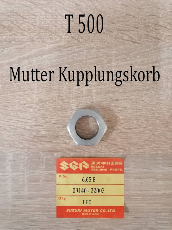 Suzuki GT 500 + T 500 Mutter Kupplungskorb