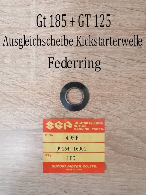 Suzuki GT 185 + GT 125 Federring Kickstarterwelle gebraucht.