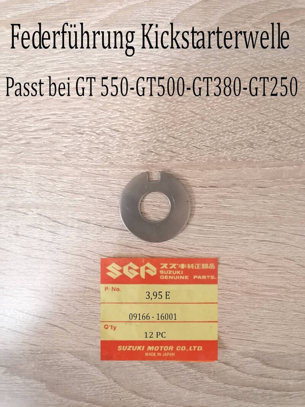 Suzuki GT 250 Federführung Kickstarterwelle
