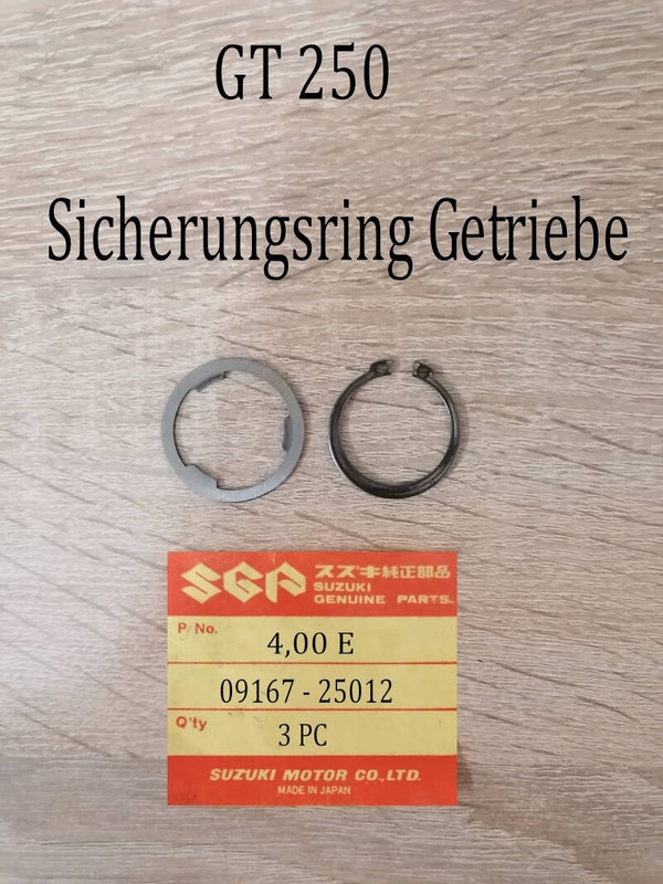 Suzuki GT 250 Sicherung Getriebe