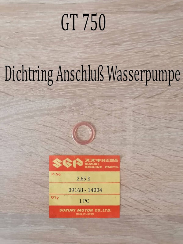 Suzuki GT 750 Dichtring Anschluß Wasserpumpe